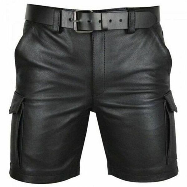 thoshine brand summer men leather shorts elastic outerwear short pants male fashion pu faux 220414, White;black
thoshine brand summer men leather shorts elastic outerwear short pants male fashion pu faux 220414, White;black