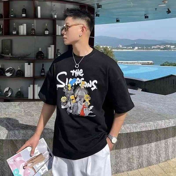 t-shirts 2022 paris co branded simpson cotton short sleeve men's and women's fashion brand t-shirt loose casual printed 326g, White;black
t-shirts 2022 paris co branded simpson cotton short sleeve men's and women's fashion brand t-shirt loose casual printed 326g, White;black