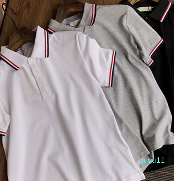 mens designer polo t shirt summer fashion breathable short-sleeved, White;black
mens designer polo t shirt summer fashion breathable short-sleeved, White;black