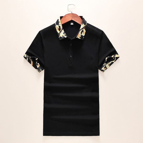 mens polo shirt spring collection fashion classic print embroidery casual business style summer short sleeve 555, White;black
mens polo shirt spring collection fashion classic print embroidery casual business style summer short sleeve 555, White;black