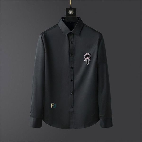 men's shoes luxurys designers dress shirt menswear fashion society black men solid color business casual long sleeve q026, White;black
men's shoes luxurys designers dress shirt menswear fashion society black men solid color business casual long sleeve q026, White;black