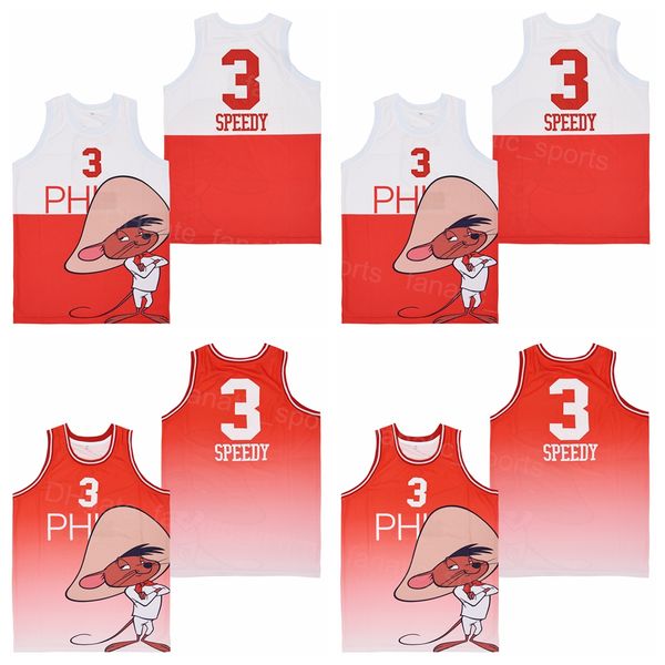 men movie basketball jersey 3 speedy uniform sewing white red color for sport fans breathable pure cotton embroidery and stitched university, Black
men movie basketball jersey 3 speedy uniform sewing white red color for sport fans breathable pure cotton embroidery and stitched university, Black
