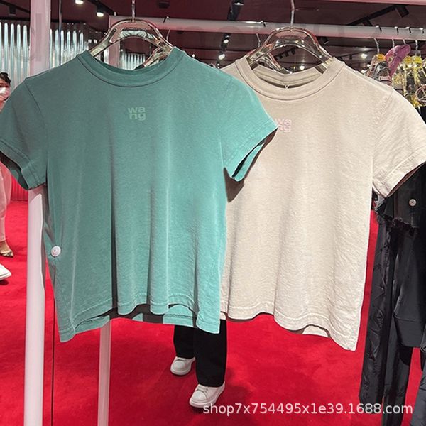 women's t-shirt designer aw dawangjia summer pure cotton slim green short sleeve t-shirt women's small temperament z359, White
women's t-shirt designer aw dawangjia summer pure cotton slim green short sleeve t-shirt women's small temperament z359, White