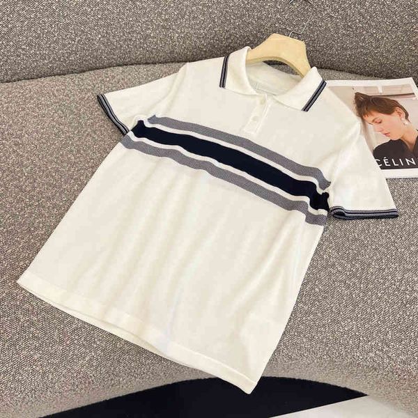 clothing lapel short sleeve t-shirt women's new loose casual striped polo shirt in spring and summer 2022 outlet_nkhf, White;black
clothing lapel short sleeve t-shirt women's new loose casual striped polo shirt in spring and summer 2022 outlet_nkhf, White;black