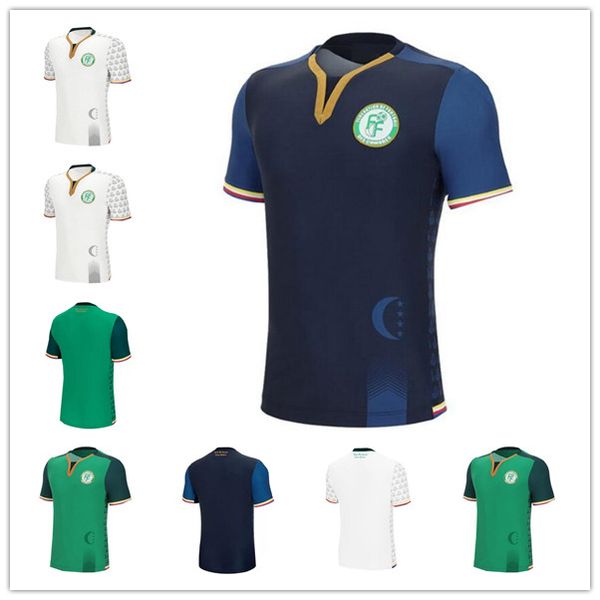 2022 union of comoros soccer jersey home green away white third blue union des comores shirts alhadhur m'changama fouad youssouf selema, Black;yellow
2022 union of comoros soccer jersey home green away white third blue union des comores shirts alhadhur m'changama fouad youssouf selema, Black;yellow