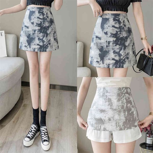 short skirt women's half-length skirt spring fashion high-waisted a-line package hip culottes spring abstract picture 210412, Black
short skirt women's half-length skirt spring fashion high-waisted a-line package hip culottes spring abstract picture 210412, Black