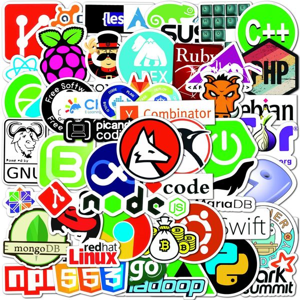 50pcs/set waterproof skateboard stickers computer programming for car kids water bottle notebook laphelmet sticker pvc guitar decals
50pcs/set waterproof skateboard stickers computer programming for car kids water bottle notebook laphelmet sticker pvc guitar decals