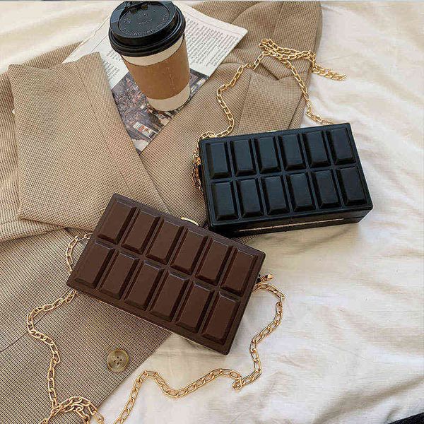 2021 female square box shape crossbody bag for women funny design chocolate shaped women's bag shoulder handbag and purse new g220524
2021 female square box shape crossbody bag for women funny design chocolate shaped women's bag shoulder handbag and purse new g220524