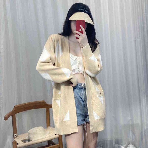 women's sweaters s home early autumn diamond check shoulder pad knitted cardigan women's v-neck loose lazy sweater outer coat qu8c, White;black
women's sweaters s home early autumn diamond check shoulder pad knitted cardigan women's v-neck loose lazy sweater outer coat qu8c, White;black