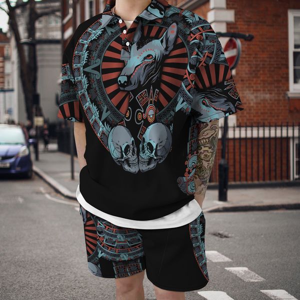 fashion polo shirt 3d viking print suit plus size men s loose casual sports short sleeve shorts two piece set 220526, Gray
fashion polo shirt 3d viking print suit plus size men s loose casual sports short sleeve shorts two piece set 220526, Gray