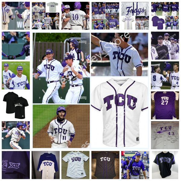 2022 ncaa custom tcu horned frogs baseball jersey 3 austin henry 19 jake guenther 34 alex isola 5 adam oviedo 12 nick lodolo 27 charles king, Black
2022 ncaa custom tcu horned frogs baseball jersey 3 austin henry 19 jake guenther 34 alex isola 5 adam oviedo 12 nick lodolo 27 charles king, Black