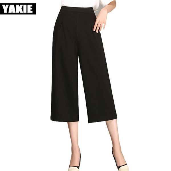 high waist wide leg pants capris women plus size chiffon trousers female white black summer new pantalon femme mujer xxxl 210412, Black;white
high waist wide leg pants capris women plus size chiffon trousers female white black summer new pantalon femme mujer xxxl 210412, Black;white