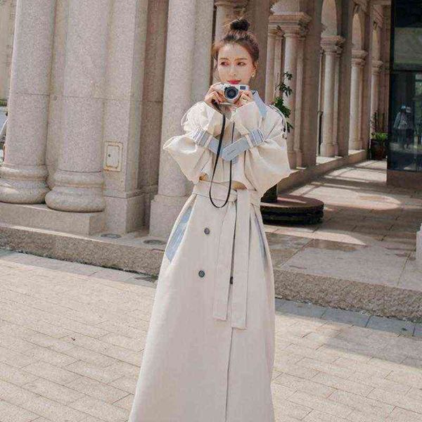 women's trench coats elegant fashion women turn down collar casual patchwork long sleeve korean style double breasted epaulet classic f, Tan;black
women's trench coats elegant fashion women turn down collar casual patchwork long sleeve korean style double breasted epaulet classic f, Tan;black