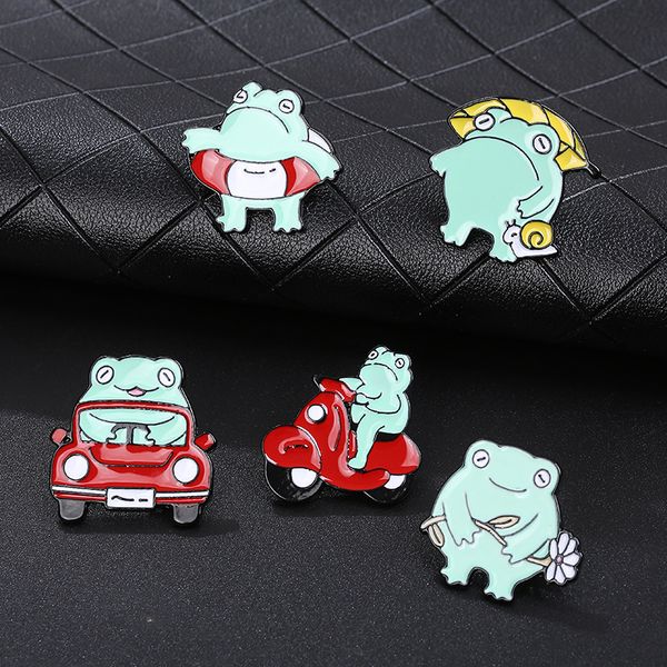 cute green frog enamel pins creative animal brooches 5pcs /set drive car paint brooch for girls denim shirt badge jewelry gift bag accessori, Gray
cute green frog enamel pins creative animal brooches 5pcs /set drive car paint brooch for girls denim shirt badge jewelry gift bag accessori, Gray