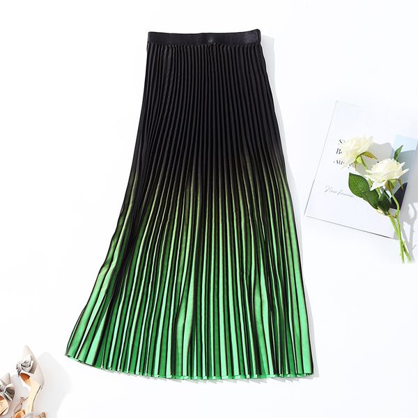 european and american women's summer 2022 new gradient fashionable pleated skirt a-line skirt, Black
european and american women's summer 2022 new gradient fashionable pleated skirt a-line skirt, Black
