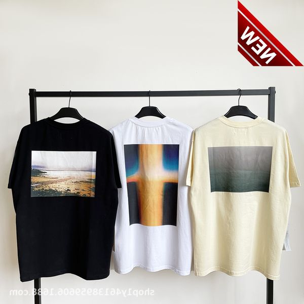 high street fog double line essentials california limited p short sleeve t-shirt men and women couple loose top, White;black
high street fog double line essentials california limited p short sleeve t-shirt men and women couple loose top, White;black