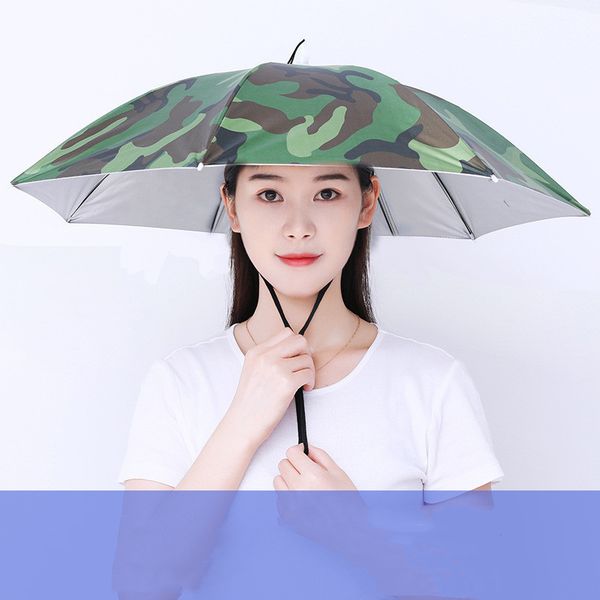 umbrella hat windproof fishing double-layer head wearing sunshade rain gear outdoor folding kids non-automatic rainy umbrella 220707, Red;brown
umbrella hat windproof fishing double-layer head wearing sunshade rain gear outdoor folding kids non-automatic rainy umbrella 220707, Red;brown