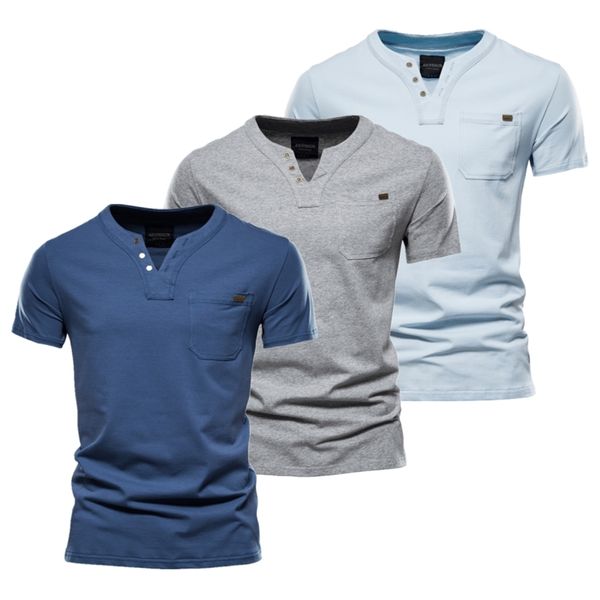 aiopeson 3 pcs casual t shirt men solid color vneck tees men summer fashion brand cotton mens t shirts 220704, White;black
aiopeson 3 pcs casual t shirt men solid color vneck tees men summer fashion brand cotton mens t shirts 220704, White;black