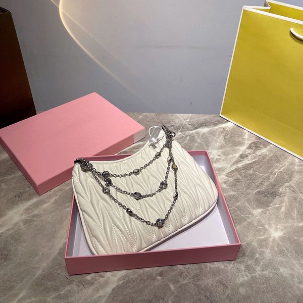 four-color luxury handbag shoulder bag designer gemstone chain armpit bags luxury jacquard wrinkled embossed lambskin texture fabric xb40014
four-color luxury handbag shoulder bag designer gemstone chain armpit bags luxury jacquard wrinkled embossed lambskin texture fabric xb40014
