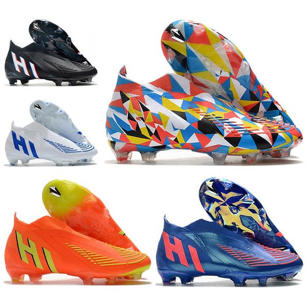 gift bag mens high football boots predator edge geometric fg firm ground cleats geometric 22 x men outdoor soccer shoes lace243e, Black 
gift bag mens high football boots predator edge geometric fg firm ground cleats geometric 22 x men outdoor soccer shoes lace243e, Black