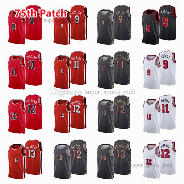 printed 75th patch city basketball jerseys 9 nikola 11 demar vucevic derozan 13 tony 12 ayo bradley dosunmu jersey color white yellow black, Black;red
printed 75th patch city basketball jerseys 9 nikola 11 demar vucevic derozan 13 tony 12 ayo bradley dosunmu jersey color white yellow black, Black;red