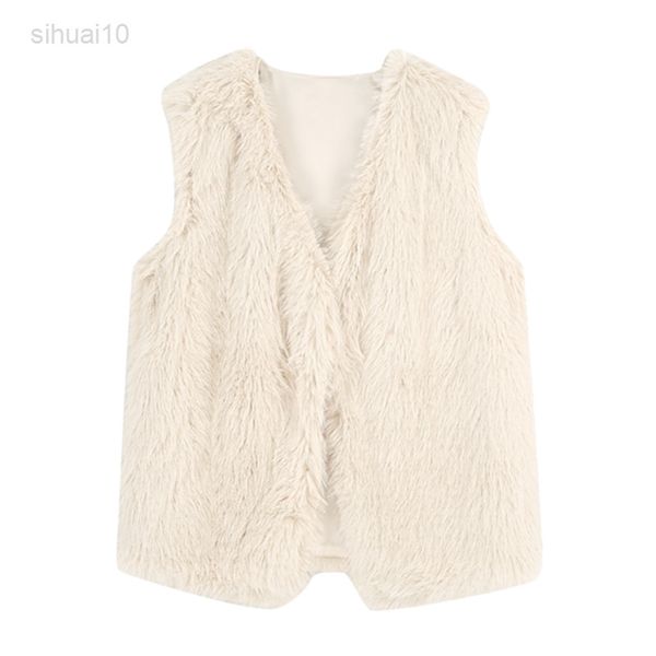 imitation mink fluffy vest women autumn winter new style fashion outerwear sleeveless jacket female all-match keep warm casual l220725, White
imitation mink fluffy vest women autumn winter new style fashion outerwear sleeveless jacket female all-match keep warm casual l220725, White