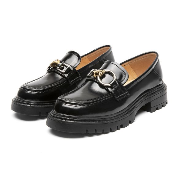 female penny shoes spring 2022 new genuine leather ladies lazy shoes student platform slip-on loafers for women, Black
female penny shoes spring 2022 new genuine leather ladies lazy shoes student platform slip-on loafers for women, Black