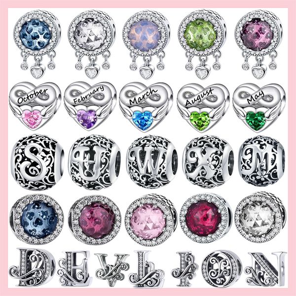 birthstone 925 silver charms alphabet 26 letter round crystal beads fit pandora bracelet, Black
birthstone 925 silver charms alphabet 26 letter round crystal beads fit pandora bracelet, Black