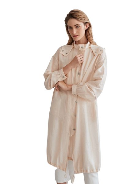 motf premium linen hooded coat z4xc#, Black 
motf premium linen hooded coat z4xc#, Black