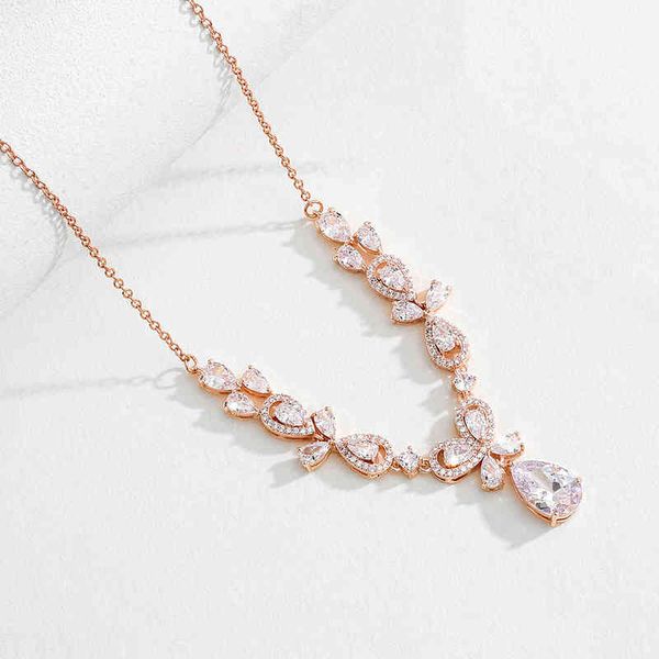 designer compare with the original crakol super fairy temperament shining water drop zircon necklace new bride dress pendant accessories, Silver
designer compare with the original crakol super fairy temperament shining water drop zircon necklace new bride dress pendant accessories, Silver