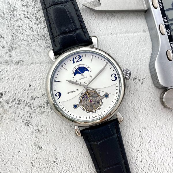2022 new luxury mens watches tourbillon automatic mechanical watch designer european brand moon phase leather strap fashion sport style, Slivery;brown
2022 new luxury mens watches tourbillon automatic mechanical watch designer european brand moon phase leather strap fashion sport style, Slivery;brown