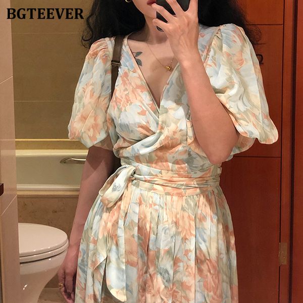 elegant one piece women chiffon dress summer v-neck puff sleeve lace-up female a-line dress 2021 summer floral vestidos, Black;gray
elegant one piece women chiffon dress summer v-neck puff sleeve lace-up female a-line dress 2021 summer floral vestidos, Black;gray