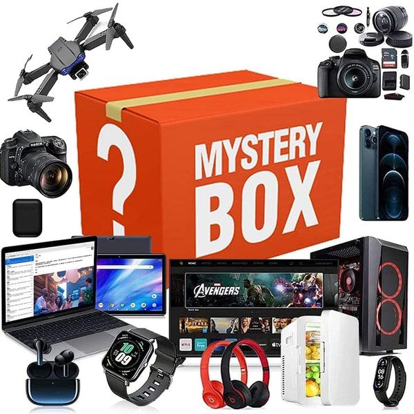 

electronic mystery box, mystery box, lucky box random product return tray for sale, open possibilities: drone, cell phone, smart watch, digi