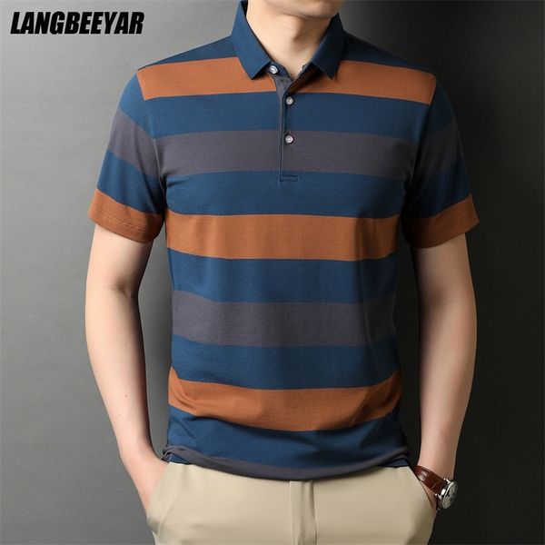 summer brand designer striped turn down collar men's polo shirt short sleeve casual fashions men clothes 220426, White;black
summer brand designer striped turn down collar men's polo shirt short sleeve casual fashions men clothes 220426, White;black