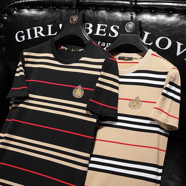 men's t-shirts designer 1017 lily's summer mercerized cotton short sleeve t-shirt base shirt qu9d2022, White;black
men's t-shirts designer 1017 lily's summer mercerized cotton short sleeve t-shirt base shirt qu9d2022, White;black