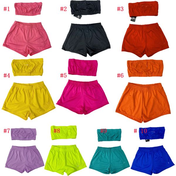 womens two piece pants set tube and shorts three pieces sets multi colors embroidery logo hook street sports outdoor wear swimming beach sum, White
womens two piece pants set tube and shorts three pieces sets multi colors embroidery logo hook street sports outdoor wear swimming beach sum, White
