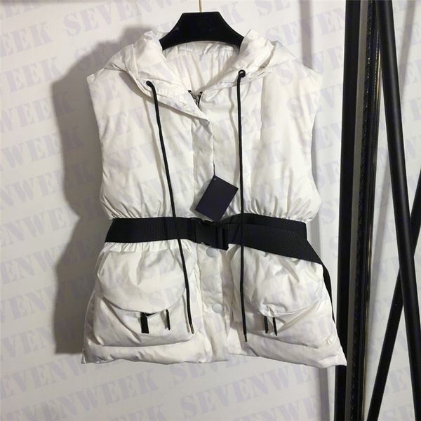 letter print hooded down vest jackets womens outerwear with belt fashion sleeveless puffer coat winter warm jacket, Black;brown
letter print hooded down vest jackets womens outerwear with belt fashion sleeveless puffer coat winter warm jacket, Black;brown