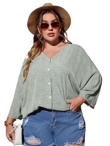 plus leopard print dolman sleeve blouse o3yc#, Black 
plus leopard print dolman sleeve blouse o3yc#, Black