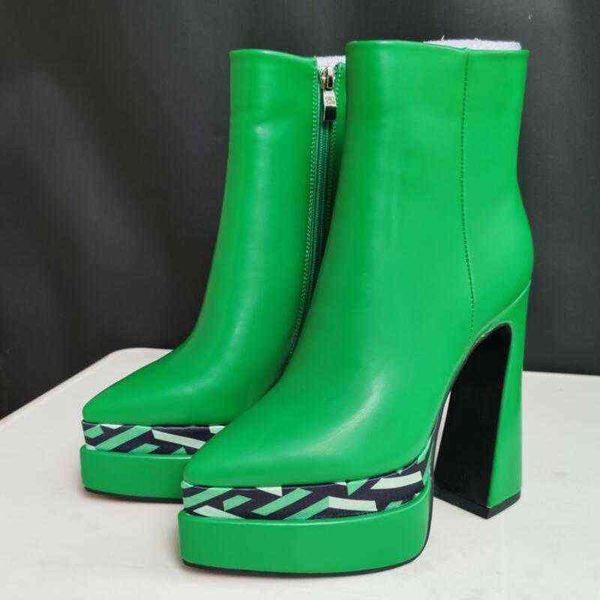 women boots fashion printing women's ankle 2022 autumn winter new thick high heel platform pointed toe party shoes green rose big size, Black
women boots fashion printing women's ankle 2022 autumn winter new thick high heel platform pointed toe party shoes green rose big size, Black