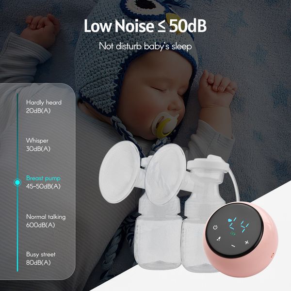 double electric breast pump bpa powerful breast pumps usb breast pump with baby milk bottle baby breastfeeding accessories 220524
double electric breast pump bpa powerful breast pumps usb breast pump with baby milk bottle baby breastfeeding accessories 220524