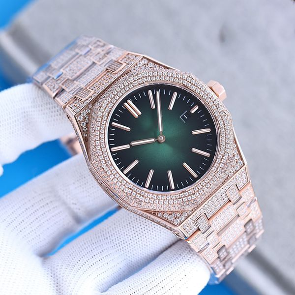 diamond watch automatic mechanical movement men waterproof bracelet business wristwatches stainless steel case 41mm montre de luxe, Slivery;brown
diamond watch automatic mechanical movement men waterproof bracelet business wristwatches stainless steel case 41mm montre de luxe, Slivery;brown