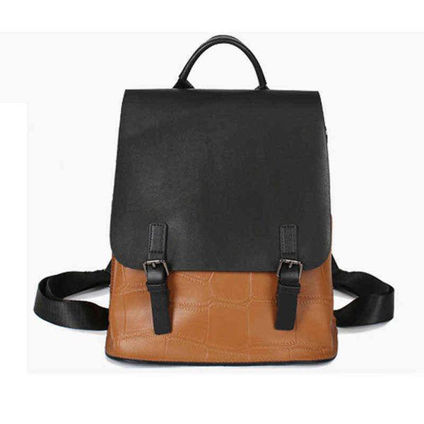 school bags backpack women 2022 new leather color matching handbags simple fashion travel large capacity shoulder bag 220802
school bags backpack women 2022 new leather color matching handbags simple fashion travel large capacity shoulder bag 220802