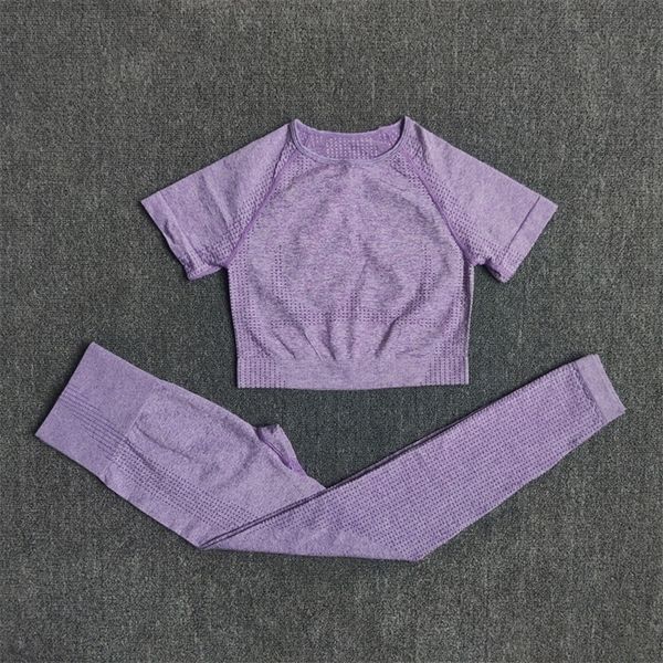 2 pcs set seamless yoga women workout gym clothes fitness short sleeve crop shirt high waist leggings pants sports suits 220330, Gray
2 pcs set seamless yoga women workout gym clothes fitness short sleeve crop shirt high waist leggings pants sports suits 220330, Gray