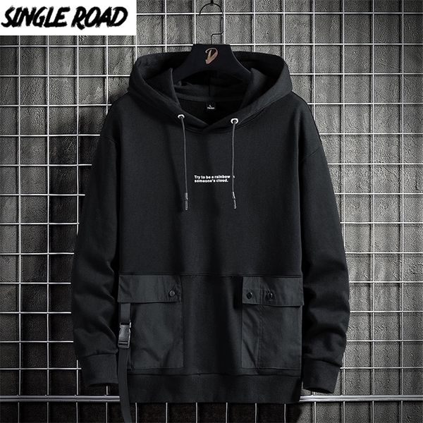 single road mens hoodies pockets teachwear harajuku sweatshirt hip hop japanese streetwear casual oversized hoodie 220406, Black
single road mens hoodies pockets teachwear harajuku sweatshirt hip hop japanese streetwear casual oversized hoodie 220406, Black