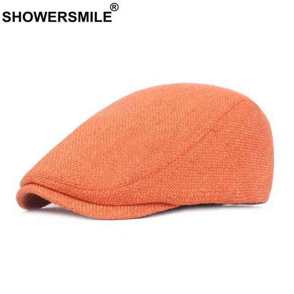 showersmile flat caps for men cotton linen duck mouth climbing cap women vintage solid orange casual autumn beret cabbie cap j220722, Blue;gray
showersmile flat caps for men cotton linen duck mouth climbing cap women vintage solid orange casual autumn beret cabbie cap j220722, Blue;gray