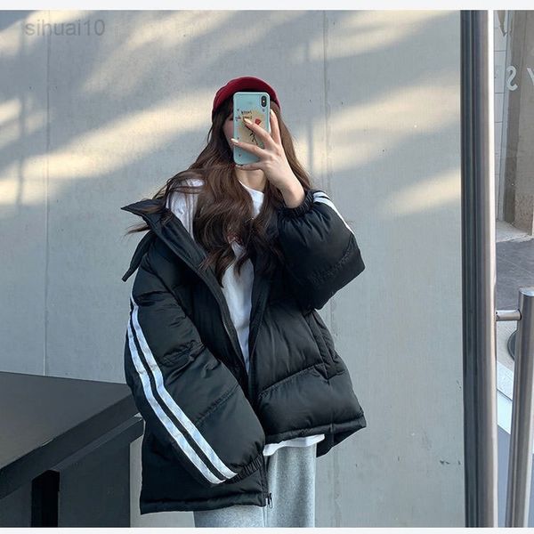 qingwen winter korean down quilted jacket women short parka loose cotton quilted jacket casual plus size hoodies outerwear snow wear l220725, Black
qingwen winter korean down quilted jacket women short parka loose cotton quilted jacket casual plus size hoodies outerwear snow wear l220725, Black