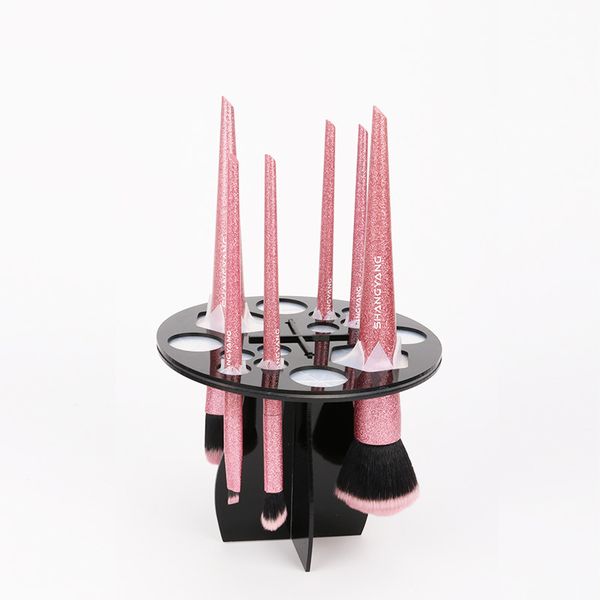 makeup brush holder round organizer multi-function rack painting brush stand for cosmetics drying
makeup brush holder round organizer multi-function rack painting brush stand for cosmetics drying