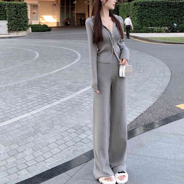 women's tracksuits 2022 slim goddess fan casual knitting sweet cool two-piece gossip girlfriend wide leg pants sportswear women bn4y, Gray
women's tracksuits 2022 slim goddess fan casual knitting sweet cool two-piece gossip girlfriend wide leg pants sportswear women bn4y, Gray