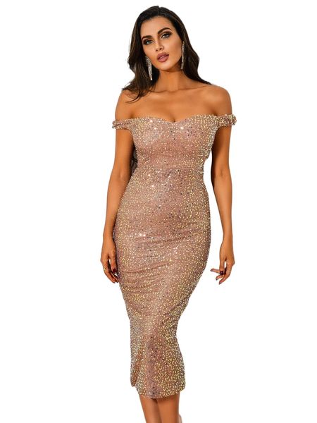love&lemonade off shoulder split hem sequins bodycon dress v402#, Black;gray
love&lemonade off shoulder split hem sequins bodycon dress v402#, Black;gray