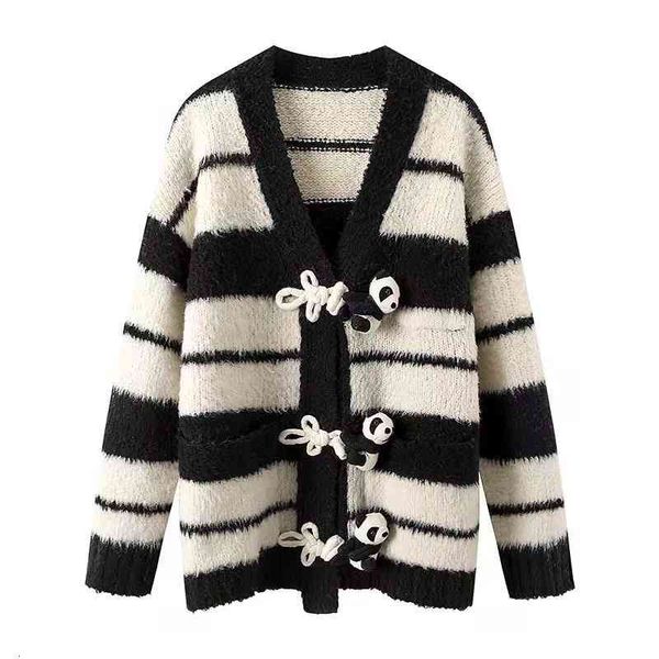 women's hoodies sweatshirts same buckle panda doll black and white stripe v-neck long sleeve autumn loose knit cardigan sweater women
women's hoodies sweatshirts same buckle panda doll black and white stripe v-neck long sleeve autumn loose knit cardigan sweater women